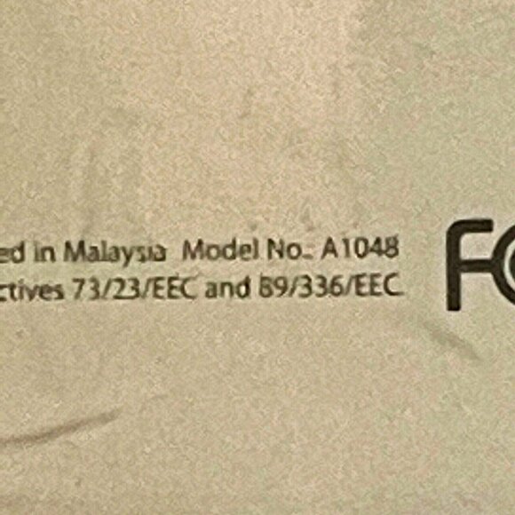 Apple 2005 Model # A1048 White/Clear Fully Functioning Wired Keyboard USB Ports - Picture 6 of 11